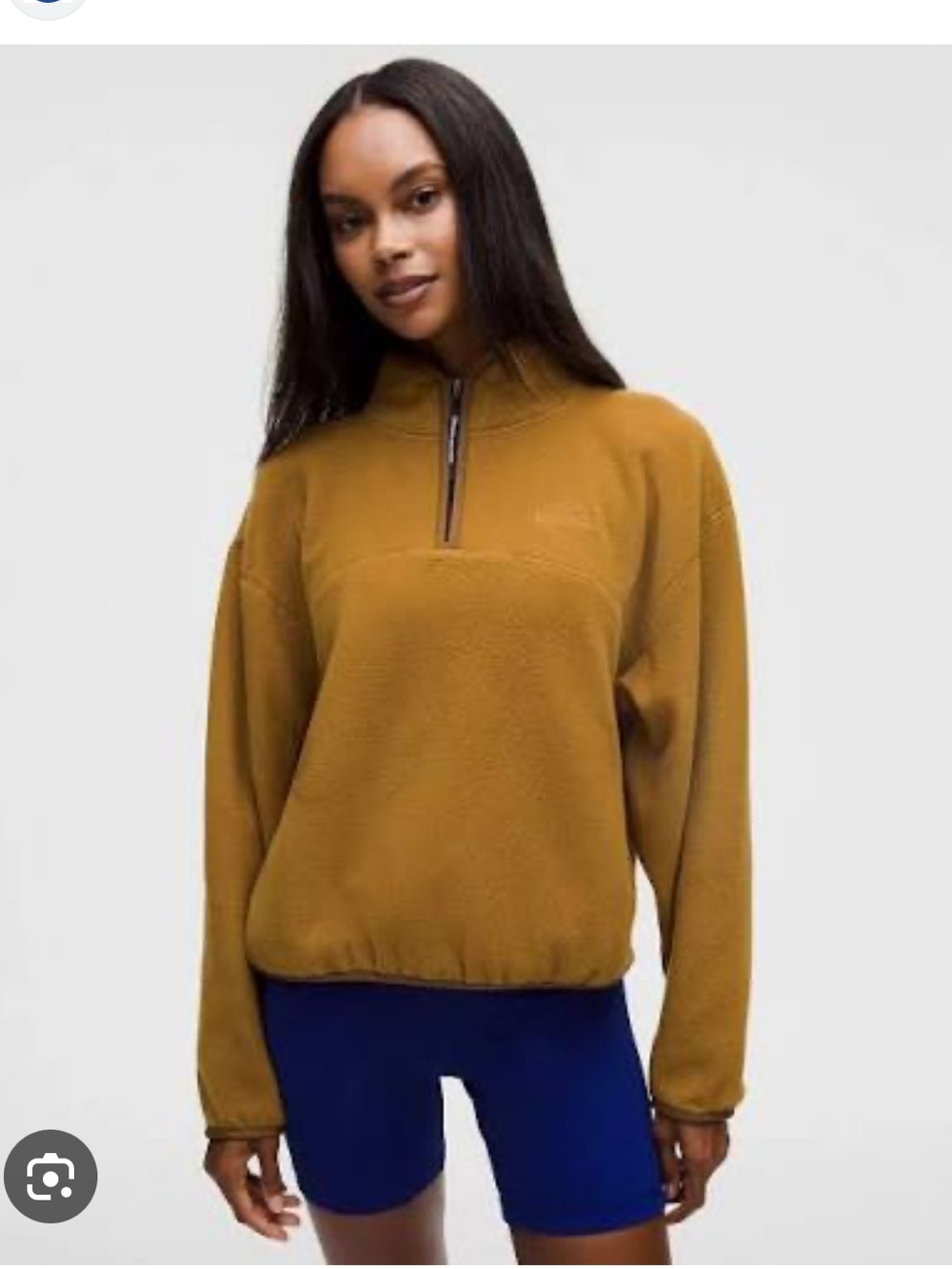 Lululemon tumbled fleece half zip